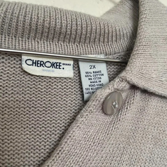 90s/2000s Vintage Knit Snowman Christmas Winter Cardigan Cherokee XXL/2X - Picture 8 of 8